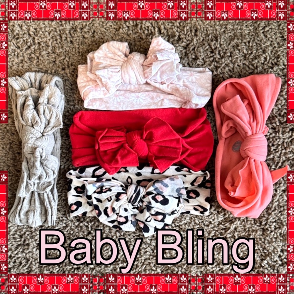 BABY BLING Colorful Kids Headband Set- 5